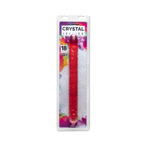 Crystal Jellies - Double Dong Pink 18in