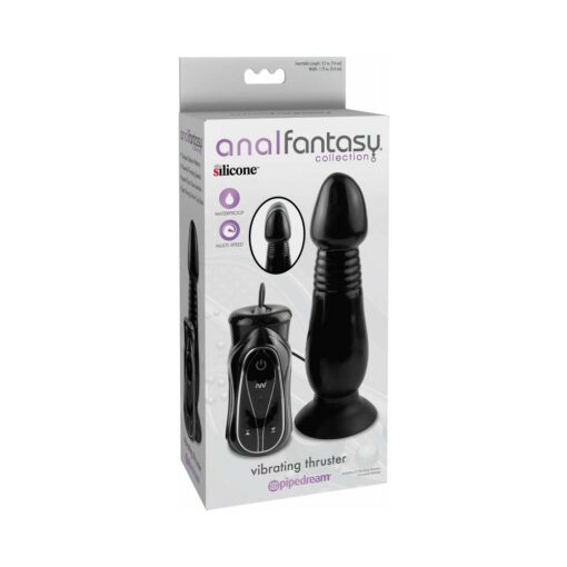 Pipedream Anal Fantasy Collection Vibrating Thruster With Suction Cup Black