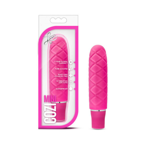 Luxe Cozi Mini Silicone Slimline Vibrator Fuchsia