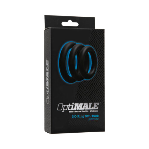 OptiMALE  3 C-Ring Set  Thick Black