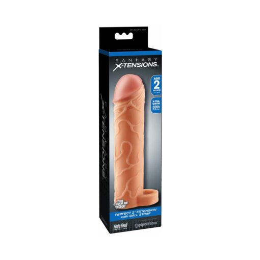 Fantasy X-tensions Perfect 2 in. Extension With Ball Strap Beige