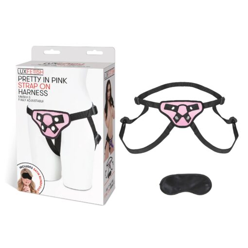 Lux Fetish Pretty in Pink Strap-On Harness