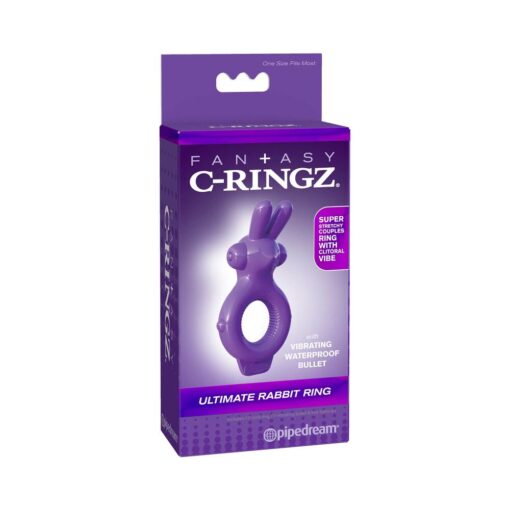 Fantasy C-Ringz Vibrating Ultimate Rabbit Ring With Ears Purple