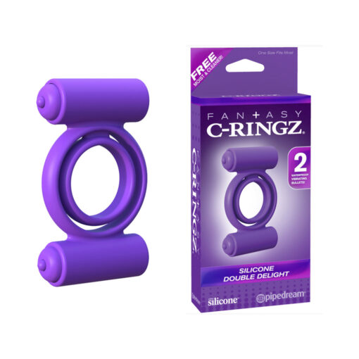 Pipedream Fantasy C-Ringz Ironman Duo-Ring Cockring & Ballstretcher Black