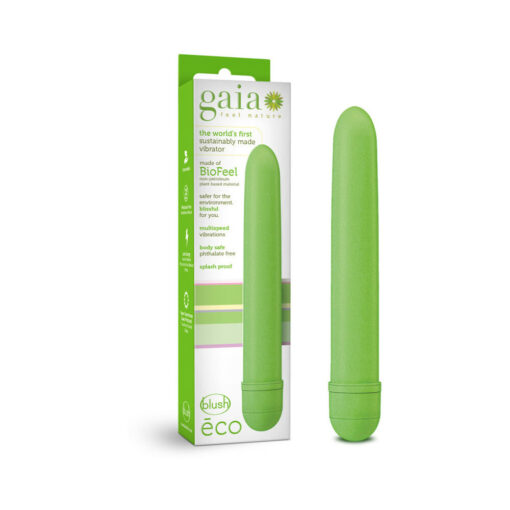 Gaia Eco Slimline Vibrator Green