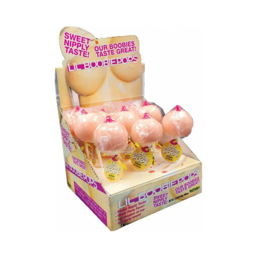 Lil Boobie Pops Boobie Shape Candy Lollipops 9pc Display