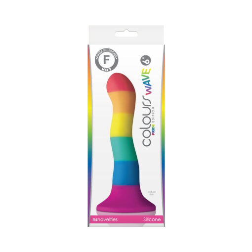 Colours Pride Edition Wave 6 in. Dildo Rainbow