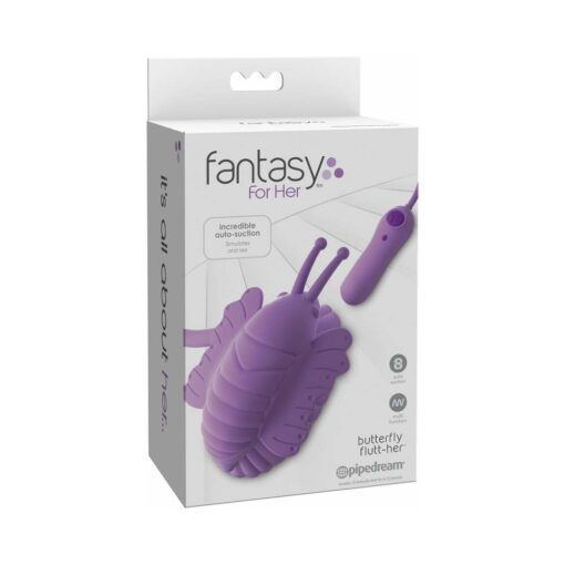 Pipedream Fantasy For Her Butterfly Flutt-Her Vibrating Suction Stimulator Purple