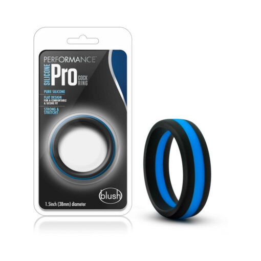 Performance Silicone Go Pro Cock Ring Black-Indigo-Black