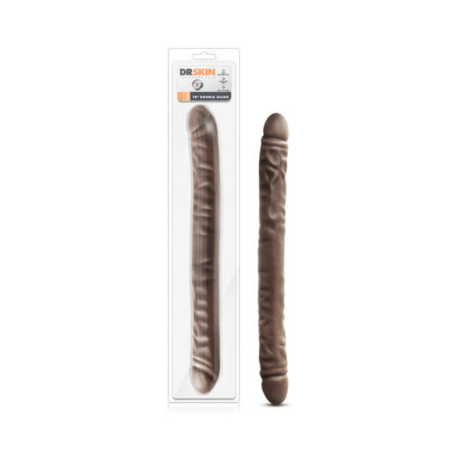 Dr. Skin 18 in. Double Dildo Brown