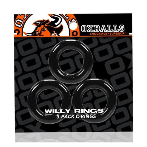 Oxballs Willy Rings 3-Pack Cockrings O-S Black