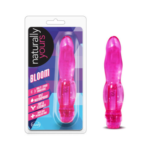 Naturally Yours Bloom Slimline Vibrator Pink