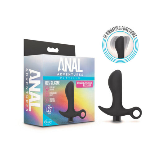 Anal AdventuresPlatinum Silicone Rechargeable Vibrating Prostate Massager 01