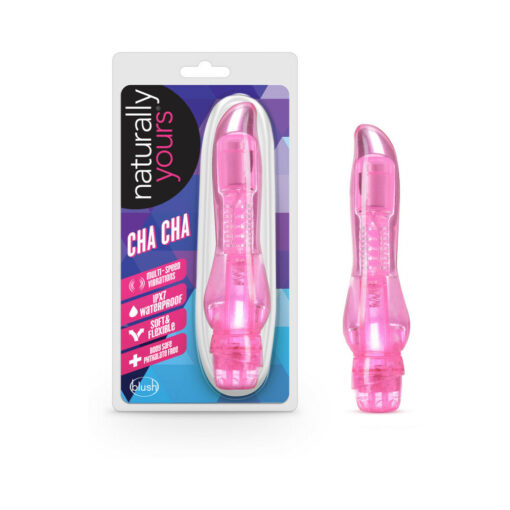 Naturally Yours Cha Cha Slimline Vibrator Pink