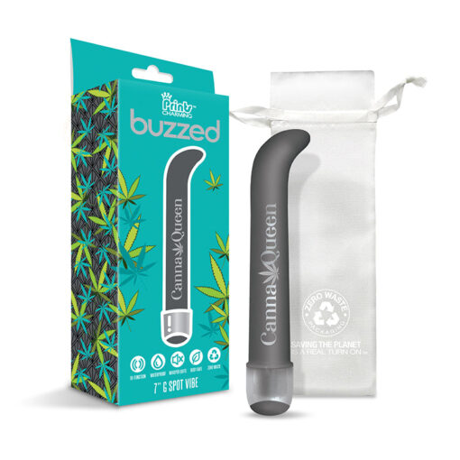 Prints Charming Buzzed Rechargeable 3.5" Bullet - Canna Queen - Black