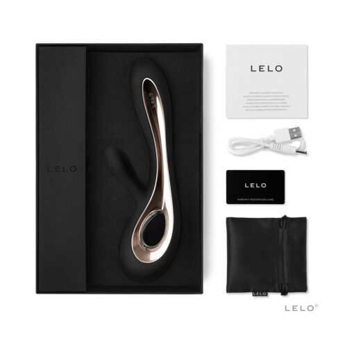 LELO SORAYA 2 Rechargeable Rabbit Vibrator Black