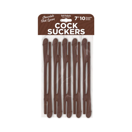 Skins Pecker Straws Chocolate Lovers (10-Pack)