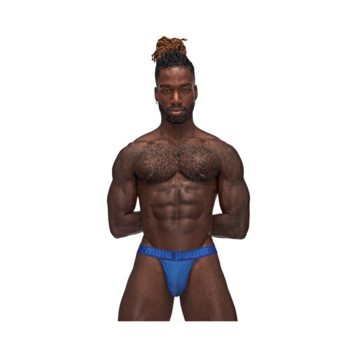 Male Power Sexagon Strappy Ring Jock Royal S-M