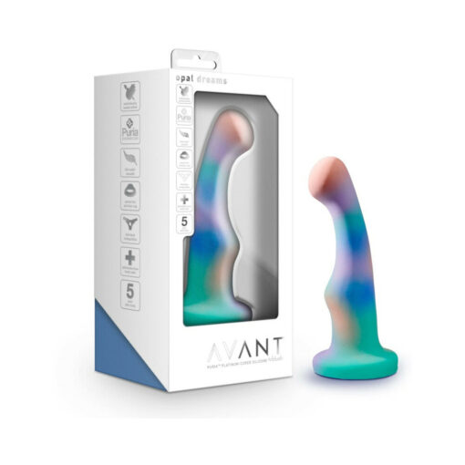 Avant Opal Dreams 6 in. Silicone Dildo Aqua