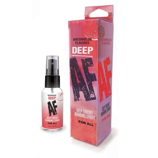 Deep AF Watermelon Flavored Deep Throat Numbing Spray 1 oz.