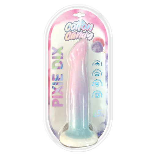 Cotton Candy Pixie Dix 6.5 in. Silicone-TPE Dildo