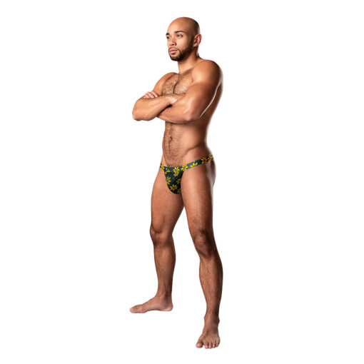 Male Power Petal Power Micro Thong Daisy Print L-XL