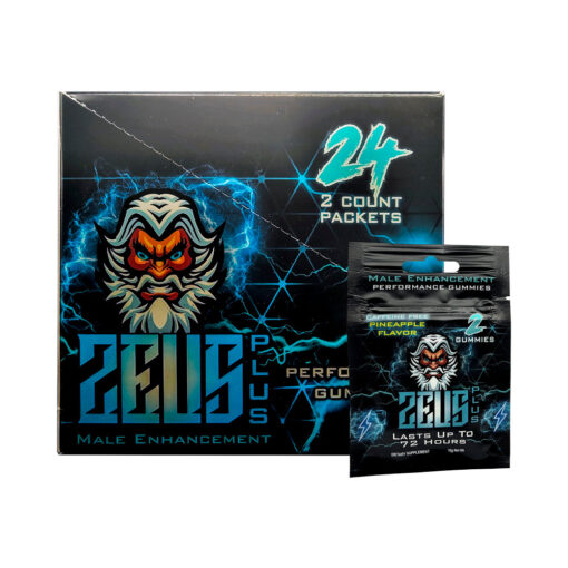 Zeus Plus Male Supplement Gummies Pineapple 2pk (24-DP)