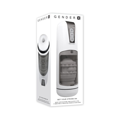 Gender X Get Your Stroke On Rechargeable Stroker TPE White