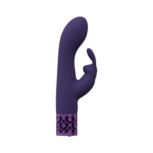 Royal Gems Royal Rabbit Silicone Rechargeable Vibrator Purple