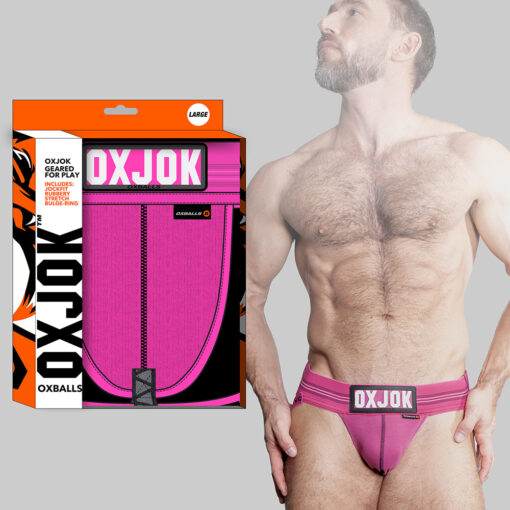 Oxballs Oxjok Slingjock Upthrust Slider-Strap Jock Pink Sky M