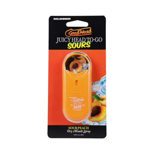 GoodHead Juicy Head Dry Mouth Spray To-Go Sour Peach 0.3 oz.