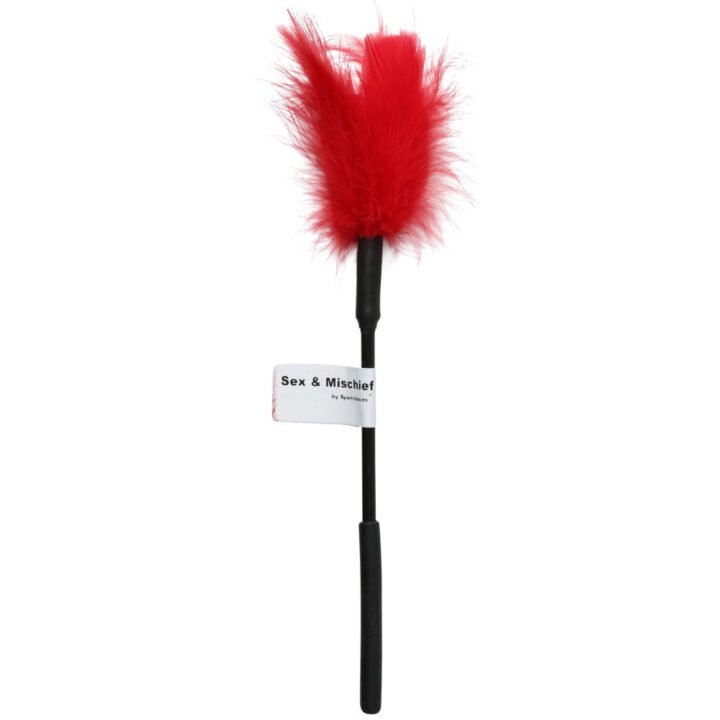 Sportsheets Sex & Mischief Feather Tickler Red