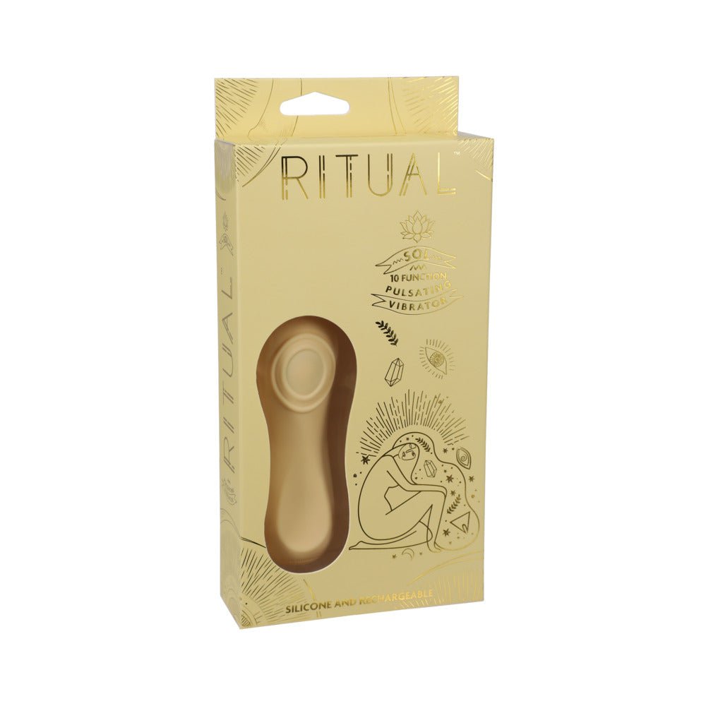 RITUAL Sol Rechargeable Silicone Pulsating Vibrator Yellow